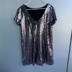 Lulus Sequin Shift Dress